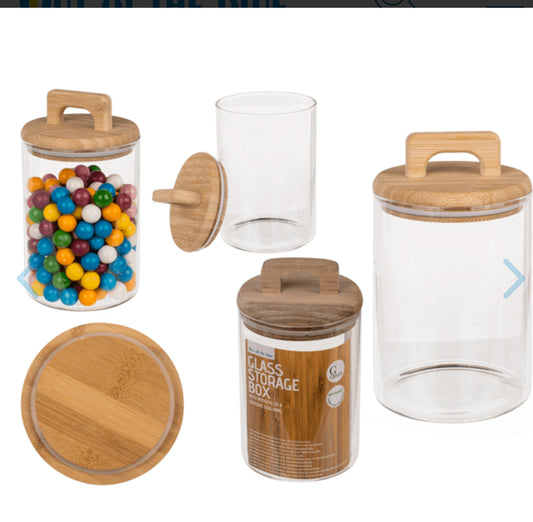 Glass storage box