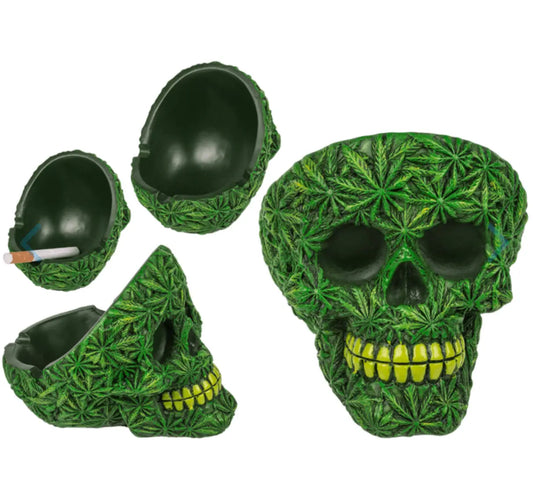 Ashtray, Cannabis Skull Bitu Gift Shop