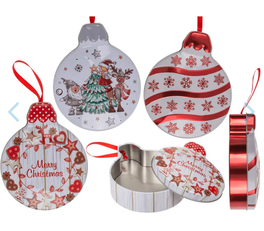 Metal gift box, Christmas bauble Bitu Gift Shop