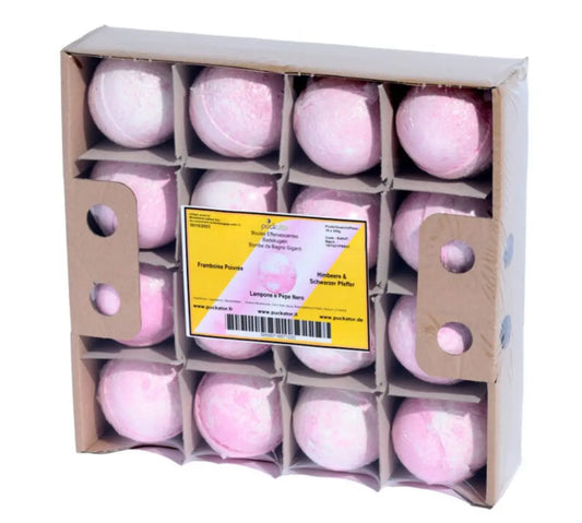 Raspberry & Black Pepper Shea Butter Bath Bombs Bitu Gift Shop