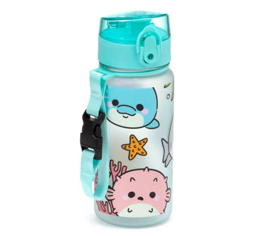Adoramals Sealife Pop Top 350ml Shatterproof Children's Bottle Bitu Gift Shop