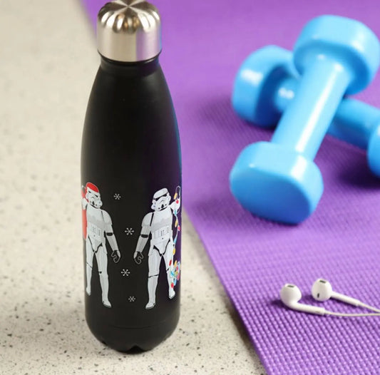The Original Stormtrooper Christmas Reusable Stainless Steel Hot & Cold Thermal Insulated Drinks Bottle 500ml Bitu Gift Shop
