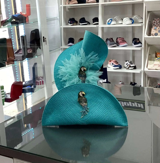 Elegant Wedding Hat and Bag Set Bitu Gift Shop