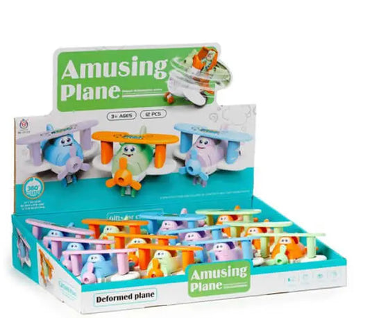 Friction Bursting Aeroplane Action Toy Bitu Gift Shop