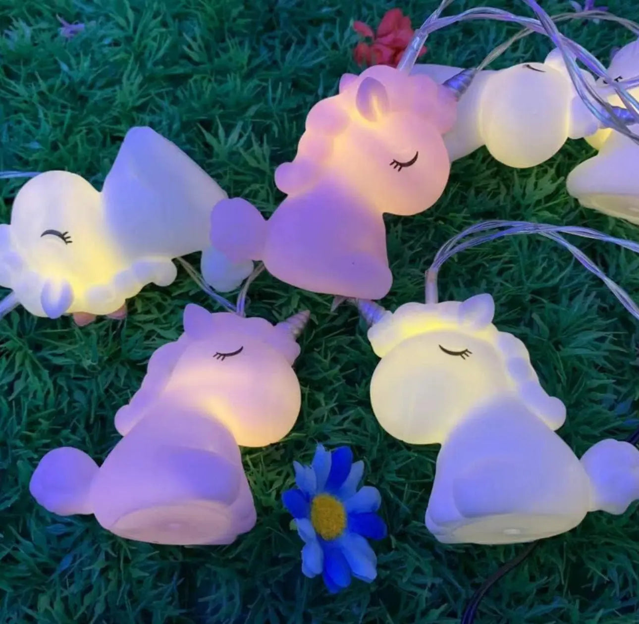Unicorn light garland for girls room, 6.8 foot unicorn light garland, 10 LED lights for fairy Bitu Gift Shop