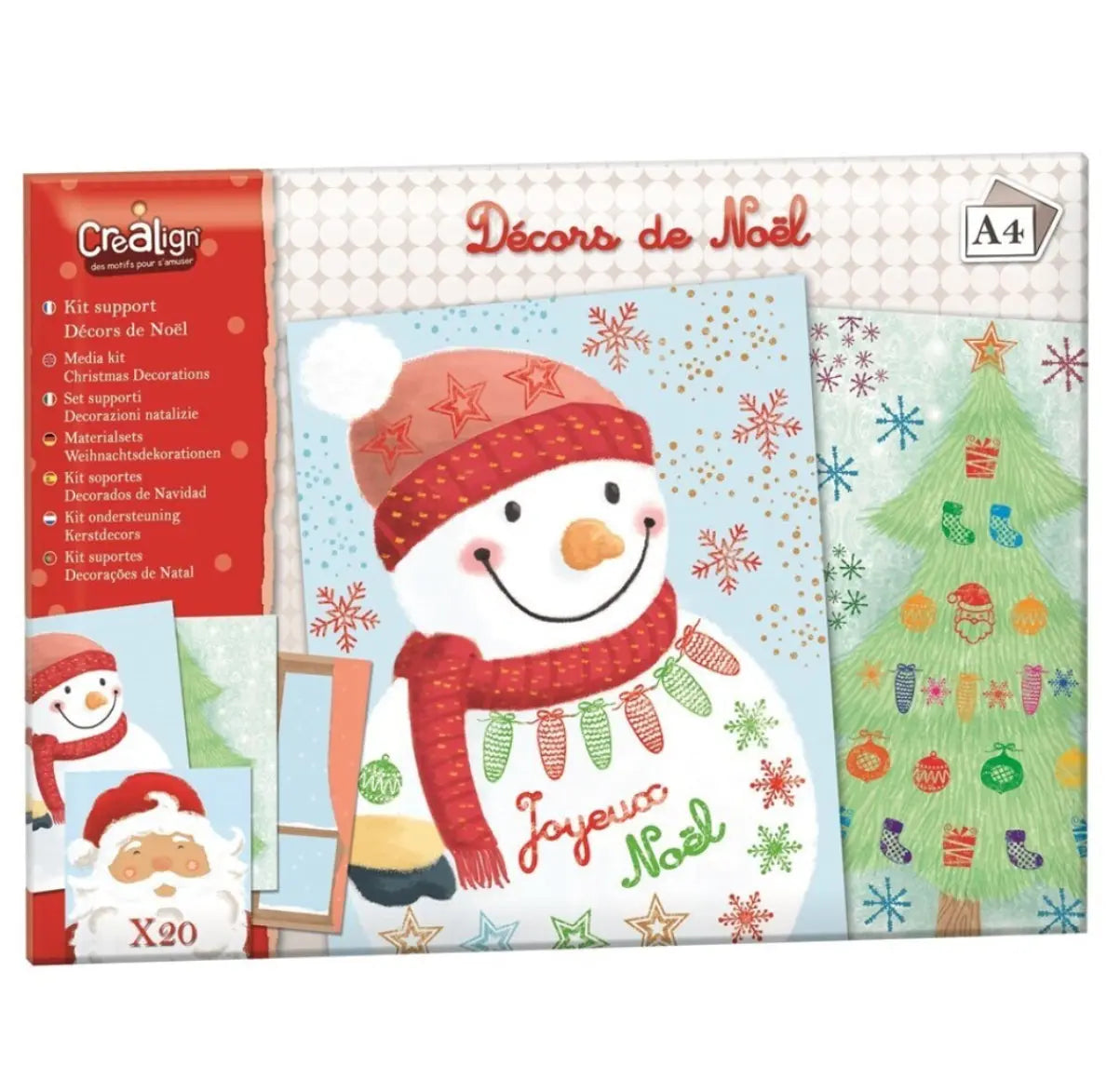 Kit Holder 20 Sheets Christmas Decorations HFE Bitu Gift Shop