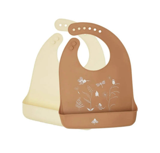 Bib - Printed 2 Pcs. (Terra & Cream) Bitu Gift Shop