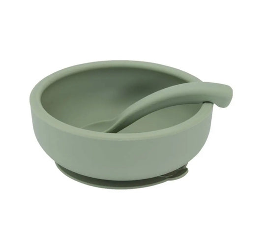 Bowl with Lid and Spoon (Sage) Bitu Gift Shop
