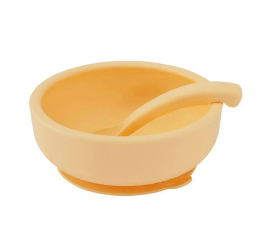 Bowl with Lid and Spoon (Vanilla) Bitu Gift Shop