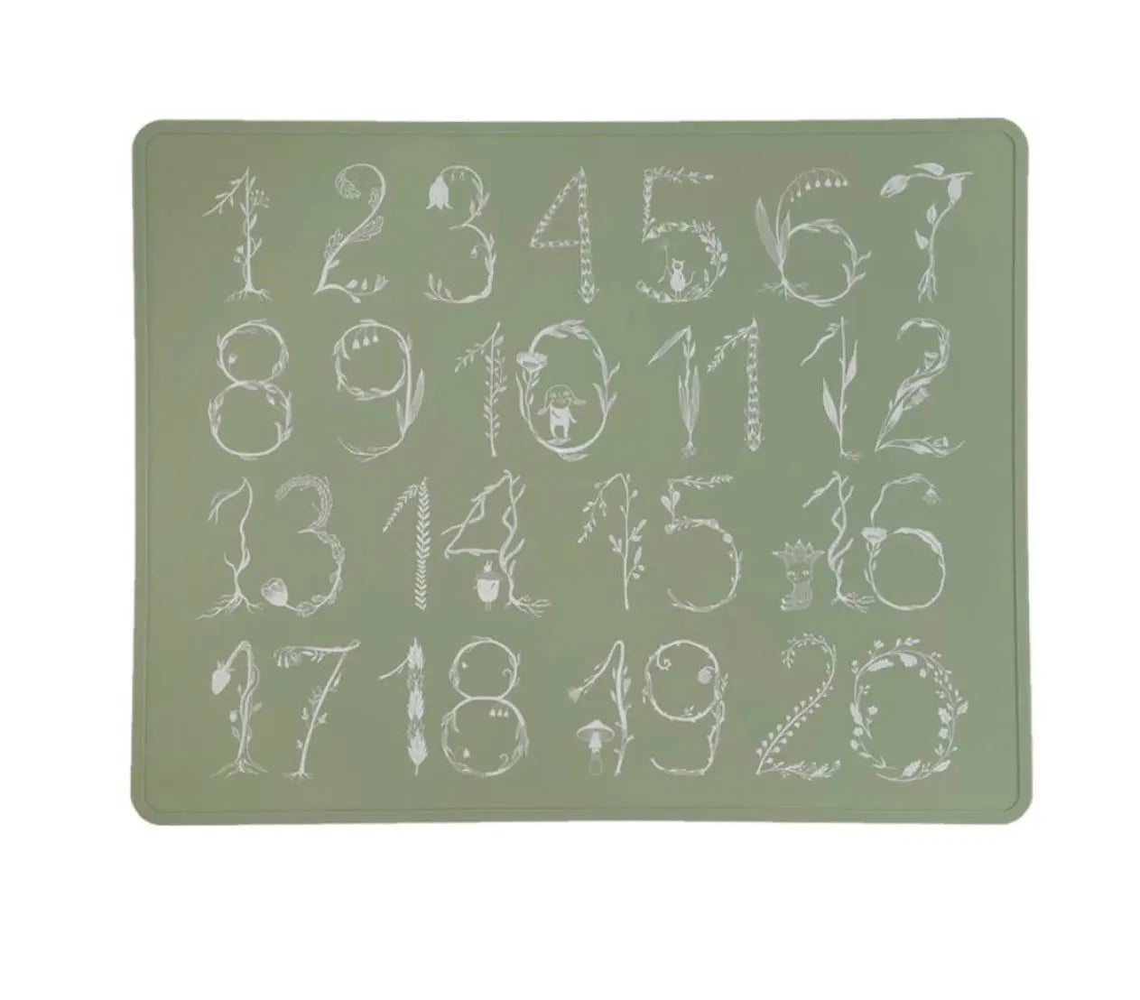 Play Mat - Numbers (Sage) Bitu Gift Shop