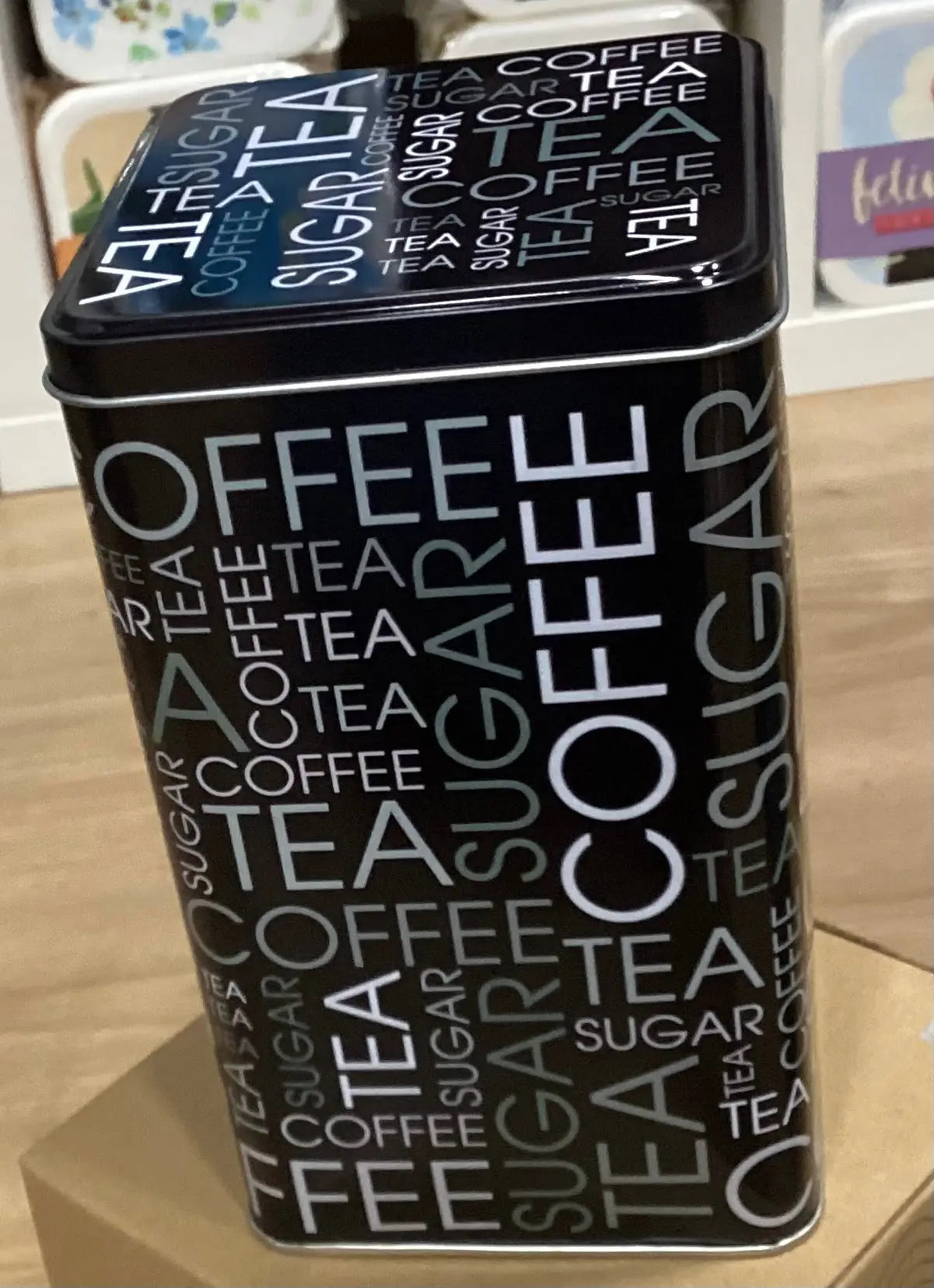 metal box coffee tea sugar Bitu Gift Shop