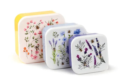 Set of 3 Children's Lunch Boxes M/L/XL Bees and Nectar Bitu Gift Shop