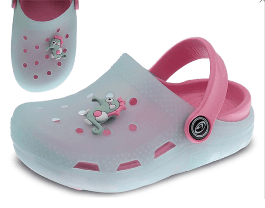 Baby Clogs with Decorative Rubber (Marine Horse)