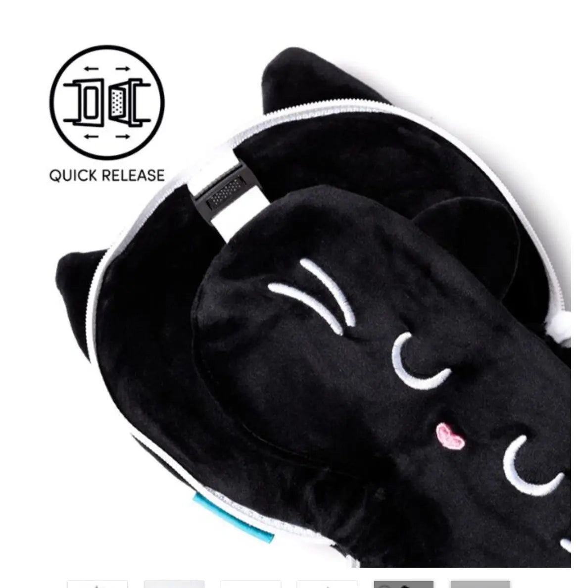 Almohada de Viaje con Antifaz Relaxeazzz Gato Feline Fine Bitu Gift Shop
