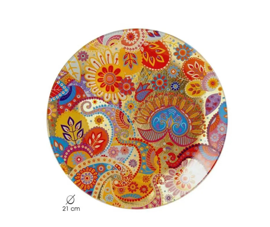 CACHEMIRES ORO PLATO REDONDO 21CM Bitu Gift Shop