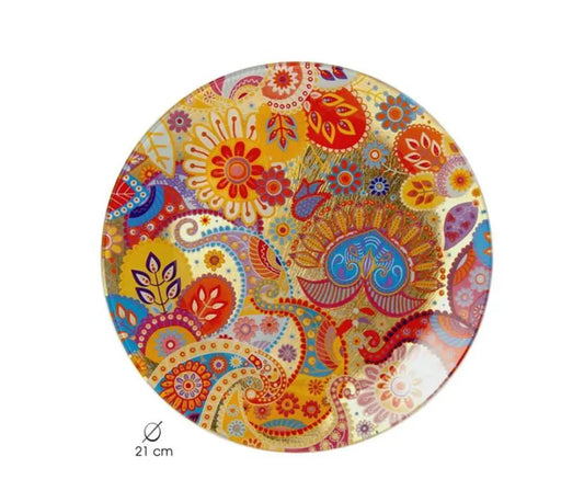 CACHEMIRES ORO PLATO REDONDO 21CM Bitu Gift Shop