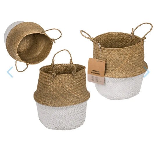 Belly basket made of seagrass Bitu Gift Shop