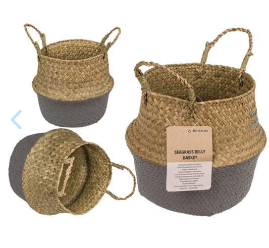 Belly basket made of seagrass Bitu Gift Shop