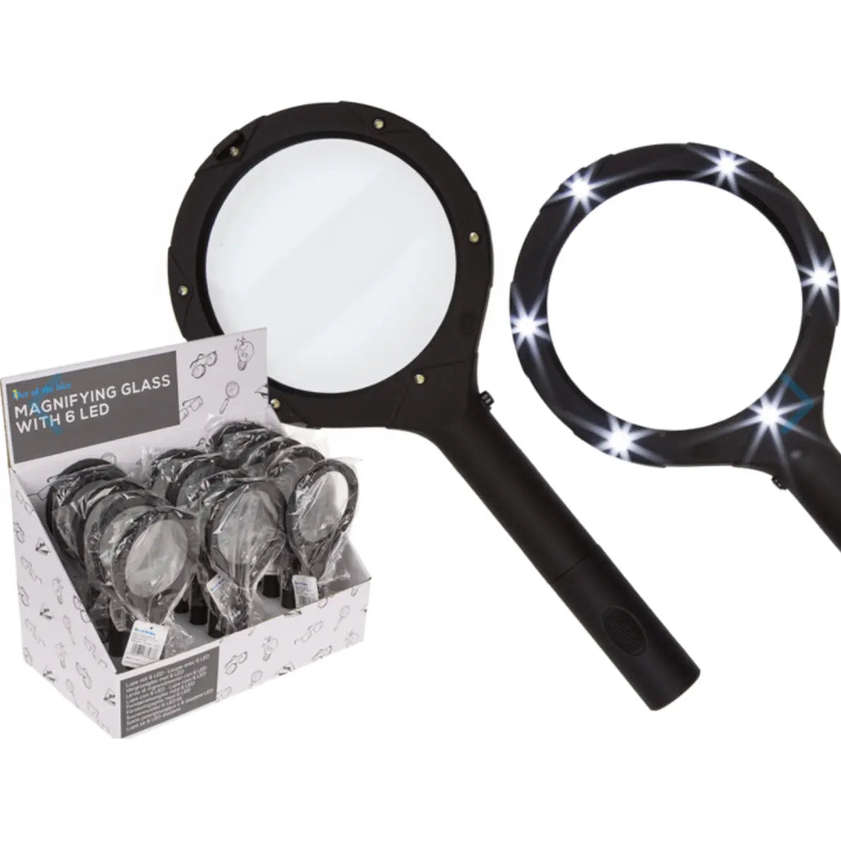 Magnifying Glass with 6 LED Bitu Gift Shop