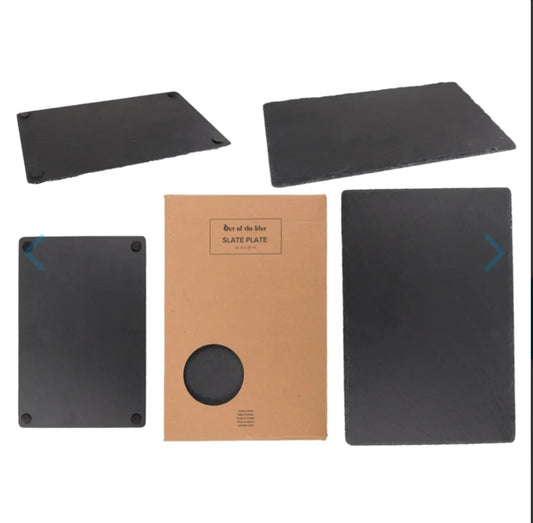 Slate plate, ca. 30 x 20 cm  - Bitu Gift Shop