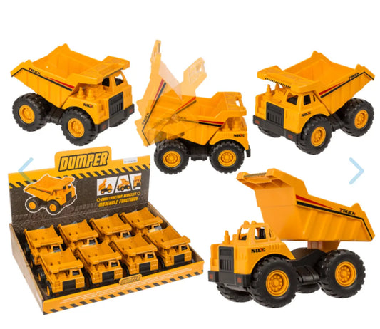 Construction Vehicle, Dumper Truck, approx. 12 cm, Bitu Gift Shop