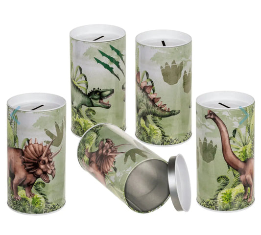 Tin Metal Money Bank, Dinosaur Bitu Gift Shop