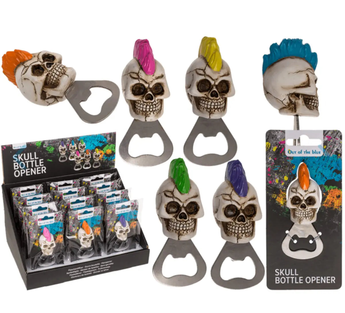 Metal bottle opener, Skull, Bitu Gift Shop