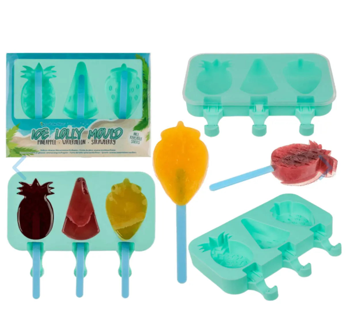 Ice mould, Pineapple/Strawberry/Watermelon Bitu Gift Shop