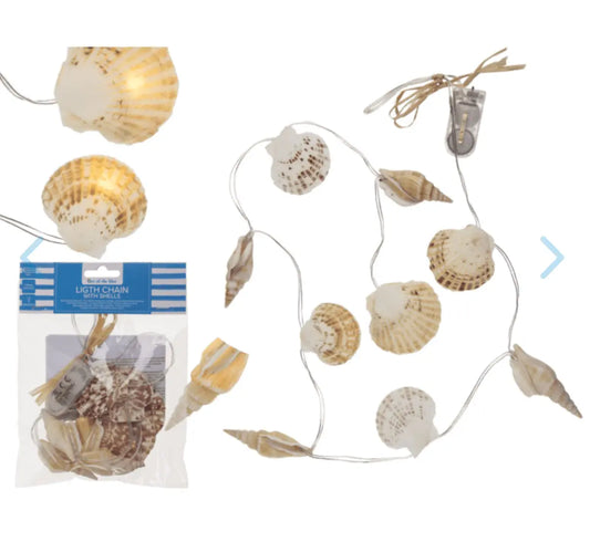 Light chain garland, shells Bitu Gift Shop