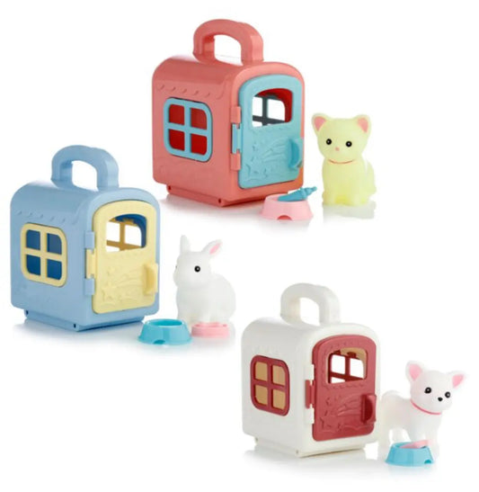 Set de Juguete Maletín para Llevar Mascotas Adorables Bitu Gift Shop