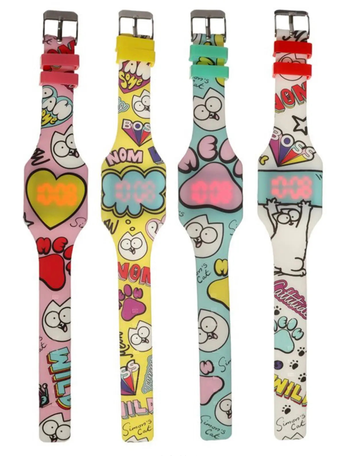 Simon's Cat Silicone Digital Watch Bitu Gift Shop