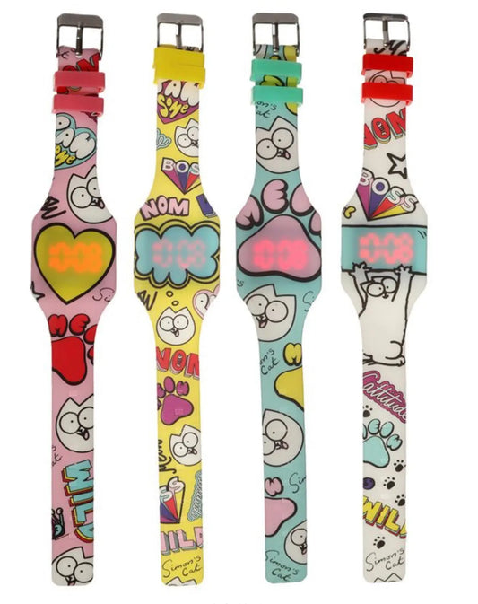 Simon's Cat Silicone Digital Watch Bitu Gift Shop