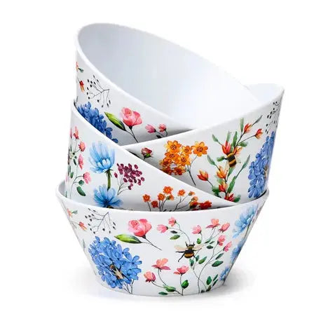 Set of 4 Picnic Bowls - Nectar Meadows Bitu Gift Shop