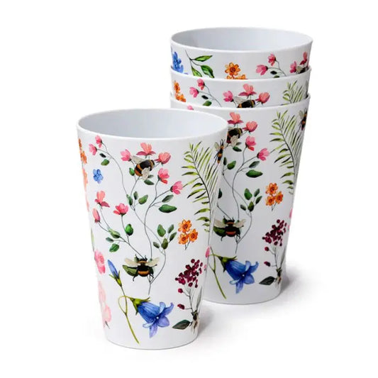 Nectar Meadows Set of 4 RPET Picnic Cups Bitu Gift Shop