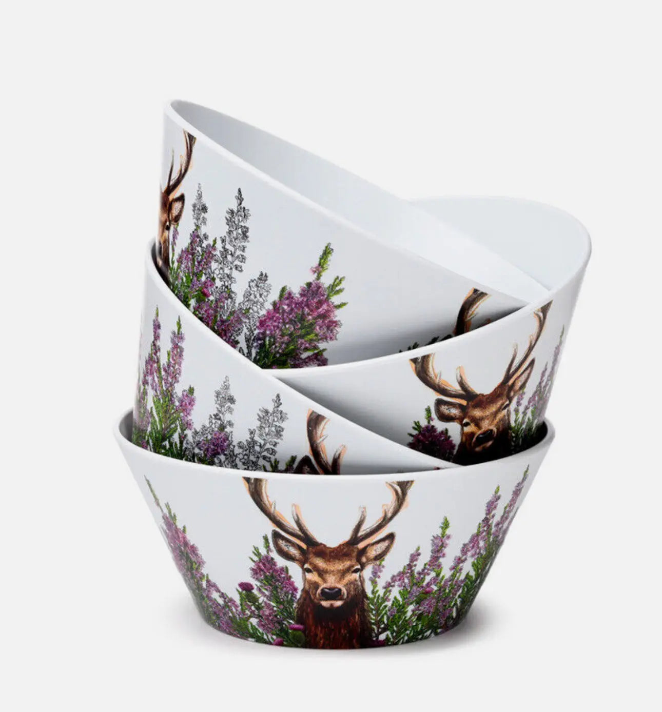 Set of 4 Picnic Bowls RPET Wild Deer Bitu Gift Shop